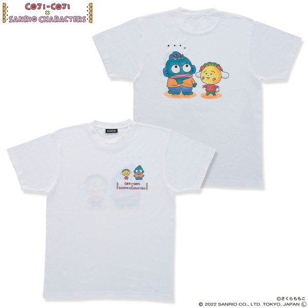 「コジコジ×サンリオキャラクターズ Tシャツ（全3種）」各3,850円（税込）（送料・手数料別途）（C）さくらももこ（C）2022 SANRIO CO. , LTD. APPROVAL NO. L633891