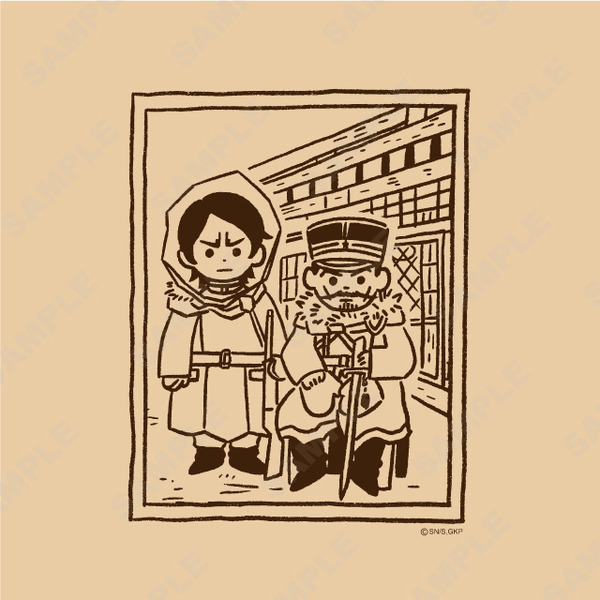 『ゴールデンカムイ』×「ビィズニィズ」コラボグッズ第2弾 ビッグTシャツ（全6種）（C）野田サトル／集英社・ゴールデンカムイ製作委員会