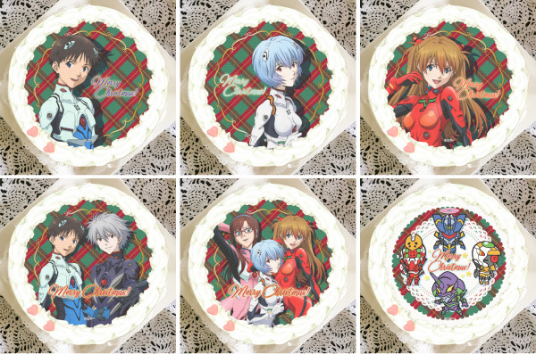 『エヴァンゲリオン』クリスマス限定デザインプリントケーキ 商品写真（C）カラー