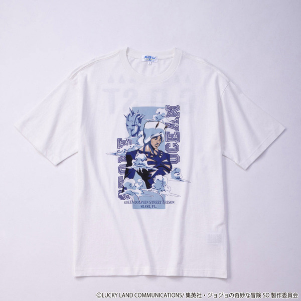 Doublefocus『ジョジョの奇妙な冒険 ストーンオーシャン』Ｔシャツ・シロ（C）LUCKY LAND COMMUNICATIONS/集英社・ジョジョの奇妙な冒険SO製作委員会