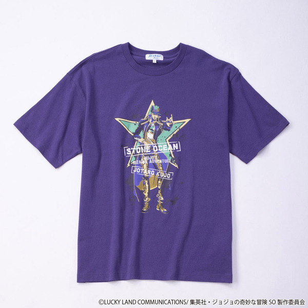 Doublefocus『ジョジョの奇妙な冒険 ストーンオーシャン』Ｔシャツ・ムラサキ（C）LUCKY LAND COMMUNICATIONS/集英社・ジョジョの奇妙な冒険SO製作委員会