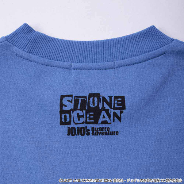 Doublefocus『ジョジョの奇妙な冒険 ストーンオーシャン』トレーナー・アオ（C）LUCKY LAND COMMUNICATIONS/集英社・ジョジョの奇妙な冒険SO製作委員会