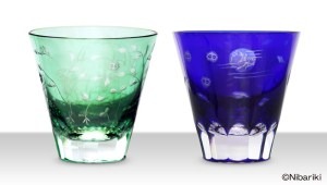 「となりのトトロ」江戸絵切子