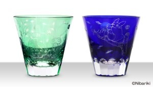 「となりのトトロ」江戸絵切子