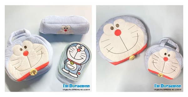 サンキューマート「I'm Doraemon」シリーズ。「ふわふわバッグ」など（C）Fujiko-Pro APPROVAL NO. L638519