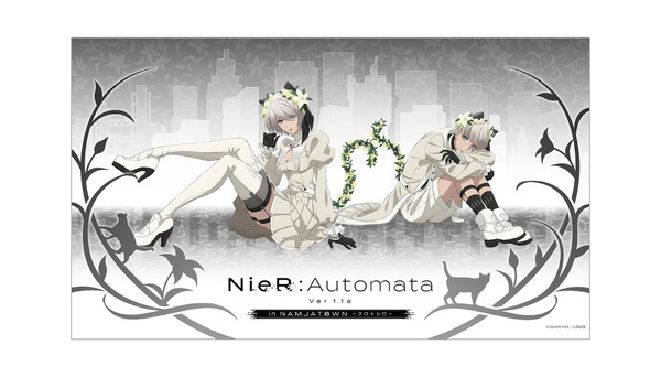 「NieR:Automata Ver1.1a in NAMJATOWN-クロトシロ-」超大型ファブリックポスター (全1種)（C）SQUARE ENIX／人類会議