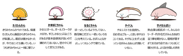 サンリオ「KIRIMIちゃん.10周年デザインシリーズ」商品シリーズに登場するなかまたち（C）2023 SANRIO CO.,LTD.