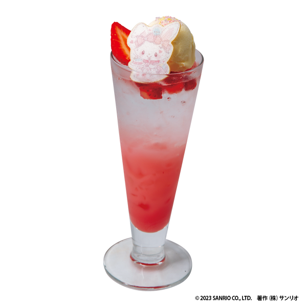 「ウィッシュミーメル×DOLLY MIX（どーりーみっくす）」ウィッシュミーメルのDOLLY MIX JUICE（どーりーみっくすじゅーす）（C）2023 SANRIO CO., LTD. 著作（株）サンリオ