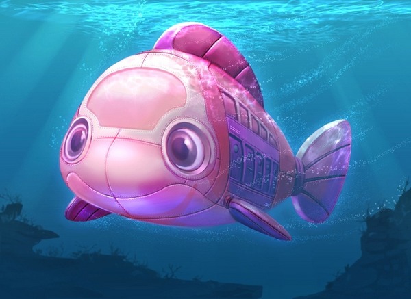 ストーリーに登場する潜水艦（イメージ）　Artist concept only （C）Disney/Pixar