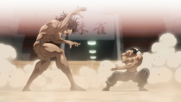 『範馬刃牙 2期』第15話「自然力VS武力」先行場面カット（C）板垣恵介(秋田書店)／範馬刃牙製作委員会