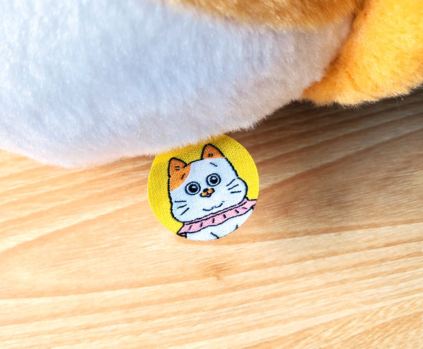 「ねこに転生したおじさん てぷちゃん 等身大ぬいぐるみ」3,850円（税込／送料別）（C）やじま