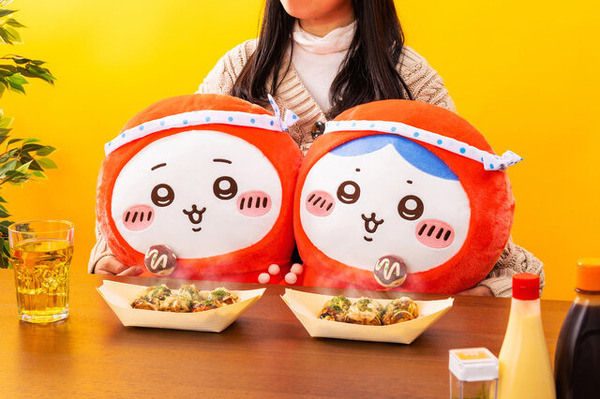 テーブルにちいかわ、ハチワレを座らせたい！「ちいかわ たこイカくじ」ラインナップが公開―うさぎのBIGイカクッションもかわいい