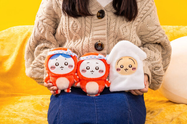 テーブルにちいかわ、ハチワレを座らせたい！「ちいかわ たこイカくじ」ラインナップが公開―うさぎのBIGイカクッションもかわいい