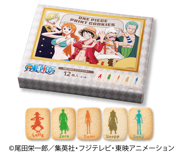 「ONE PIECE プリントクッキー12 枚入(全 5 種)」