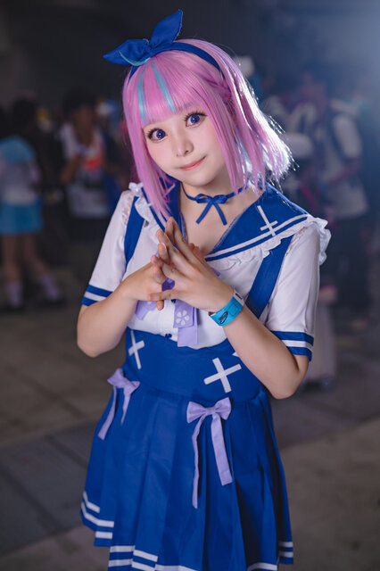 湊あくあ「ホロライブ」／いを。（X：@iwo_cos）、撮影：山颪ヒア（X：@fotomachen）