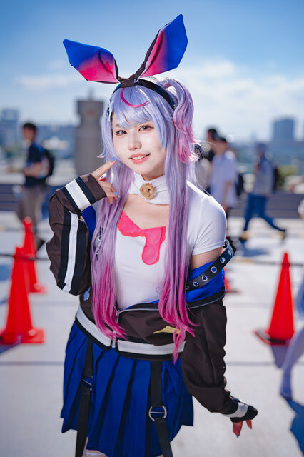 兎咲ミミ「ぶいすぽっ！」／あまくさらいす（X：@_gohan_mogumogu）、撮影：山颪ヒア（X：@fotomachen