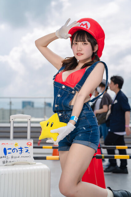 マリオ（二次創作）／にのまえ（X：@ppnd_ninomae）、撮影：tama（X：@tama_0811_）