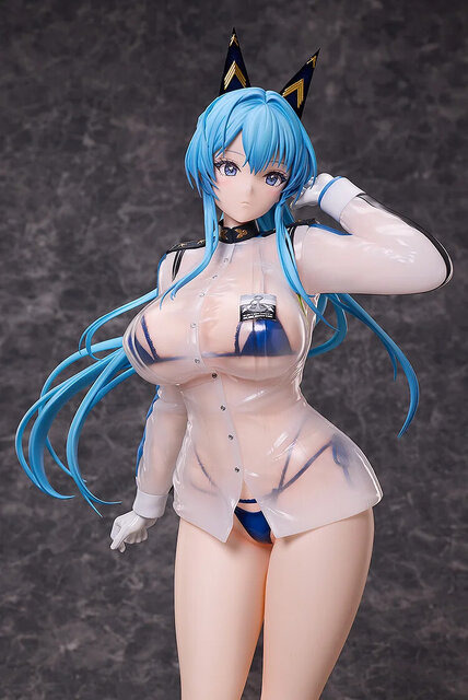 なんという透け透け感…！『勝利の女神：NIKKE』から「ヘルム」が水着姿でフィギュア化―透明素材をフル活用した逸品