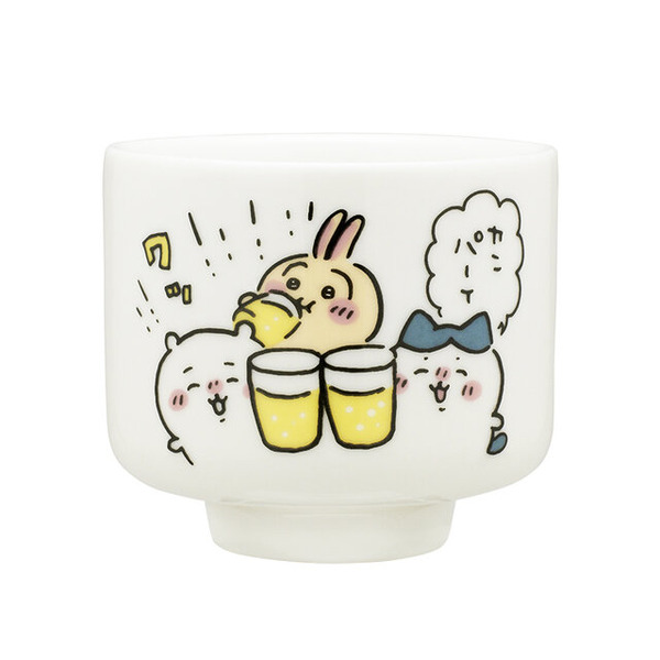 陶器製で本格的な「ちいかわ おちょこ」が再販！「ハーッ」や「チュッッ」など、どれも可愛いデザインの全6種