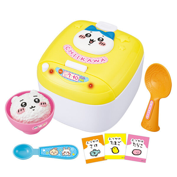 ハチワレの炊飯器で炊いて、ちいかわ型ご飯をよそえる！「むちゃうま たきたてすいはんき」が楽しくて美味しそう