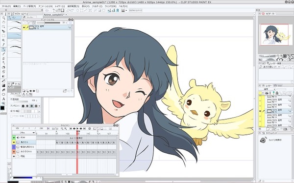 「CLIP STUDIO PAINT」でアニメ制作も　 うごくイラスト機能が実装
