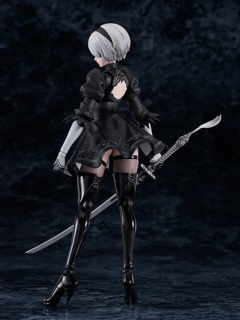 この太もも動かせるぞ！「NieR:Automata Ver1.1a」より「2B」がfigma化―ディスプレイを盛り上げる「ポッド０４２」「白の契約」なども付属