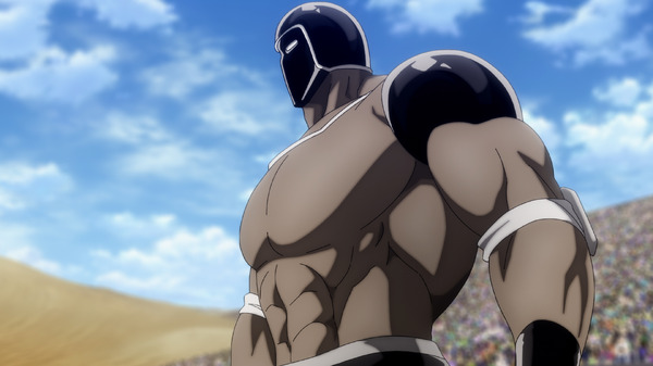 「『キン肉マン』完璧超人始祖編Season 2」第12話「三つ巴決戦！ 死闘開幕階段ピラミッド!!」先行カット（C）ゆでたまご／集英社・キン肉マン製作委員会