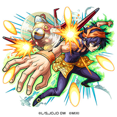 木属性　★5　怯まぬ精神力 ナランチャ・ギルガ（進化）CV：山下大輝