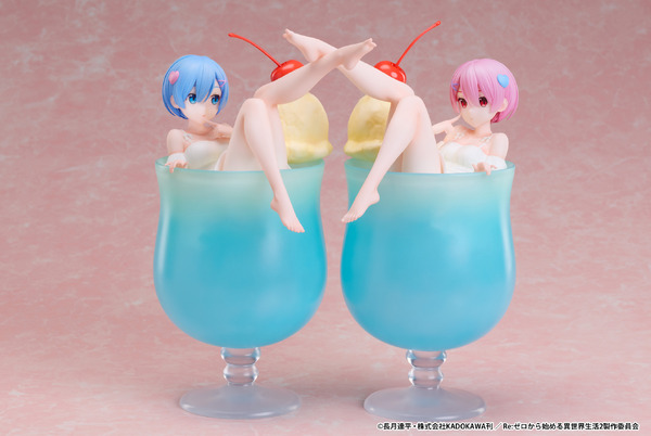Re:ゼロから始める異世界生活　1/7スケールフィギュア　ラム＆レム　クリームソーダ