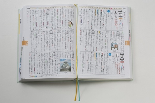 漢字辞典の紙面