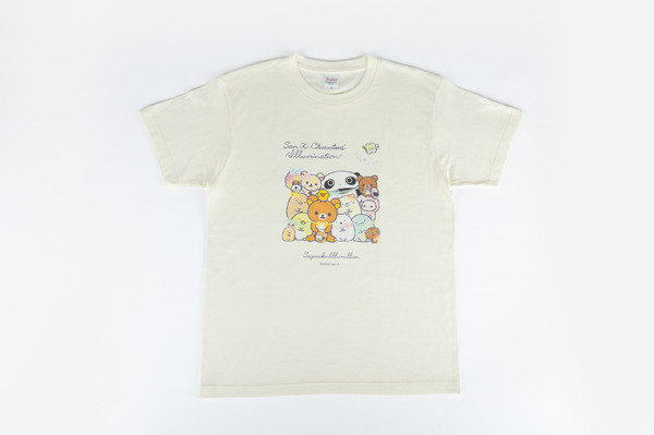 サンエックスキャラクターズイルミネーションコラボグッズ「Tシャツ（Ｍ・Ｌ）」（C）2025 San-X Co., Ltd. All Rights Reserved.