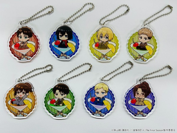 「まるくじ　TVアニメ『進撃の巨人』ちゃぽんっ！」中吉の「アクリルキーホルダー」（C）諫山創・講談社／「進撃の巨人」The Final Season製作委員会