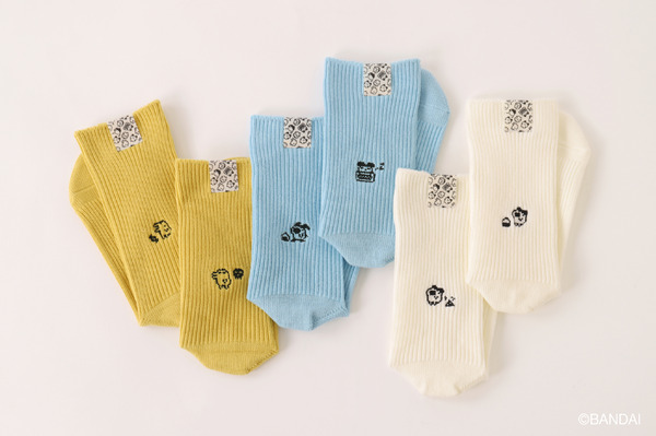 「たまごっち」靴下屋 コラボレーション「バックタグたまごっち刺繍ソックス」1,980円（税込）（C）BANDAI