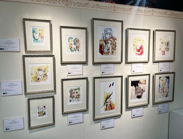 「ベルサイユのばら版画展」会場の様子（C）池田理代子プロダクション