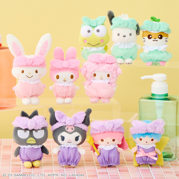 「ナムコで推し色！～カラフルバスタイム～」マスコット1（C）'25 SANRIO CO., LTD. APPR. NO. L654094（C）Bandai Namco Amusement Inc.