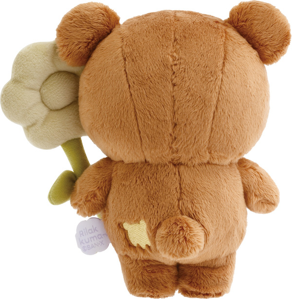 「リラックマ『BASIC RILAKKUMA Flower』ぬいぐるみ チャイロコグマ」（C）2025 SAN-X CO., LTD. ALL RIGHTS RESERVED.