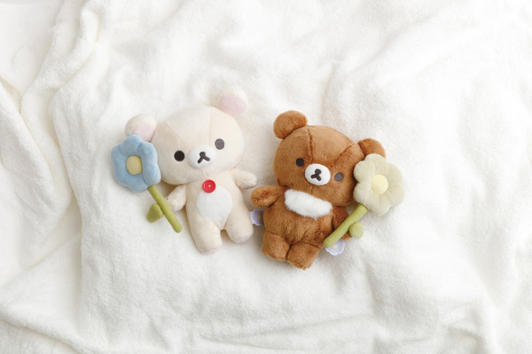 「リラックマ『BASIC RILAKKUMA Flower』ぬいぐるみ」各種（C）2025 SAN-X CO., LTD. ALL RIGHTS RESERVED.
