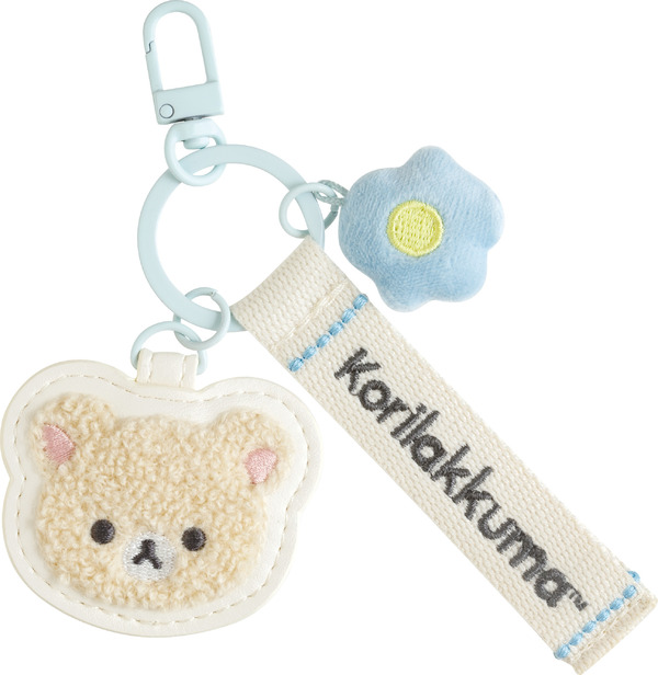 「リラックマ『BASIC RILAKKUMA Flower』ワッペンキーホルダー コリラックマ」（C）2025 SAN-X CO., LTD. ALL RIGHTS RESERVED.