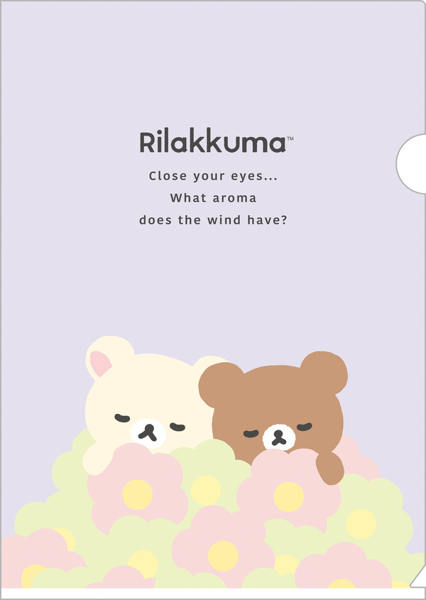 「リラックマ『BASIC RILAKKUMA Flower』クリアホルダー コリラックマ＆チャイロイコグマ」（C）2025 SAN-X CO., LTD. ALL RIGHTS RESERVED.