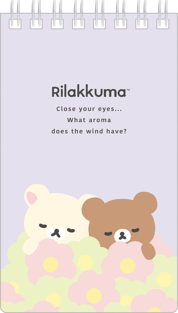 「リラックマ『BASIC RILAKKUMA Flower』ロングSPメモ コリラックマ＆チャイロイコグマ」（C）2025 SAN-X CO., LTD. ALL RIGHTS RESERVED.
