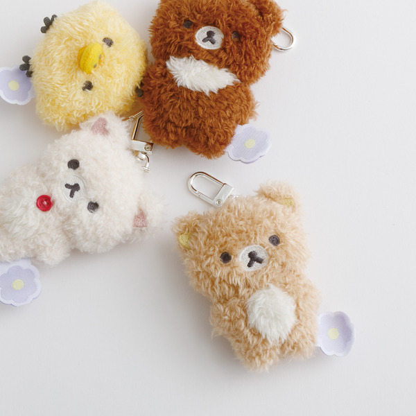「リラックマ『BASIC RILAKKUMA Flower』ぶらさげぬいぐるみ」各種（C）2025 SAN-X CO., LTD. ALL RIGHTS RESERVED.