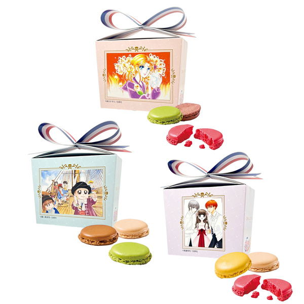 「DALLOYAUマカロンラスク」各960円（C）美内すずえ・羅川真里茂・高屋奈月/白泉社