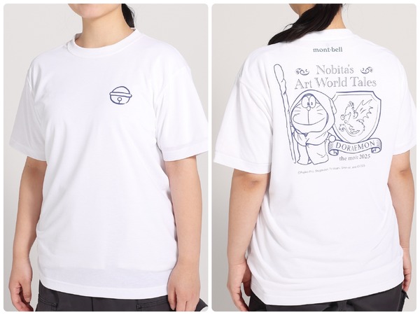 『映画ドラえもん のび太の絵世界物語』小学館百貨店オリジナルグッズ登場「ウィックロンＴシャツ 大人用ホワイト」（C）Fujiko-Pro, Shogakukan, TV-Asahi, Shin-ei, and ADK 2025