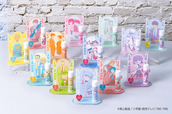 『Lovisia 名探偵コナンリップクリーム＆リップスタンド セット』各1,870円（税込）