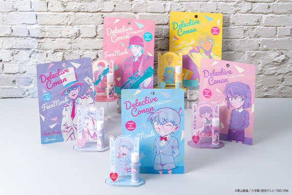 『Lovisia 名探偵コナンリップクリーム＆リップスタンド セット』各1,870円（税込）