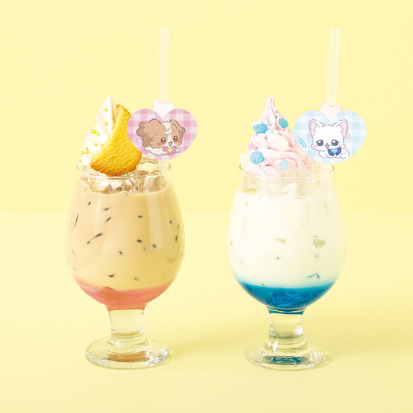 「ぷちきゅあはじめてかふぇ」のコラボドリンク（C）ぷちきゅあぱーとなーず