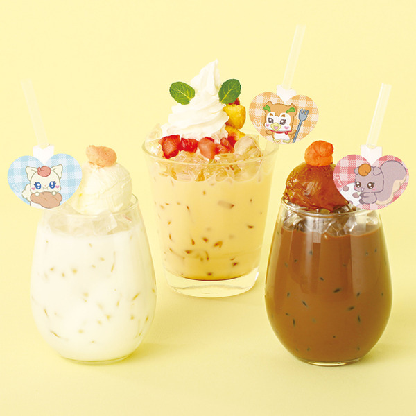 「ぷちきゅあはじめてかふぇ」のコラボドリンク（C）ぷちきゅあぱーとなーず