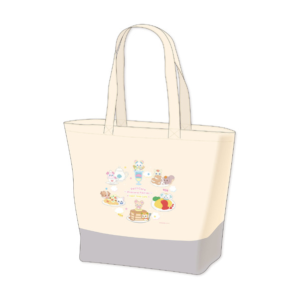 「ぷちきゅあはじめてかふぇ」のオリジナルグッズ「トートバッグ」（C）ぷちきゅあぱーとなーず