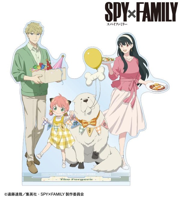 TVアニメ『SPY×FAMILY』「描き下ろし フォージャー家 ホリデーパーティーver. アクリルスタンド」（C）遠藤達哉／集英社・SPY×FAMILY製作委員会</p>