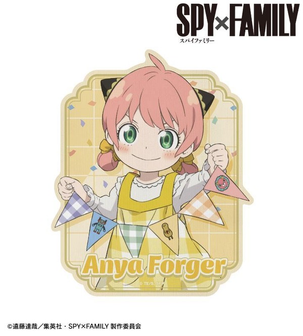 TVアニメ『SPY×FAMILY』「描き下ろし アーニャ・フォージャー ホリデーパーティーver. ダイカットマウスパッド ver.A」（C）遠藤達哉／集英社・SPY×FAMILY製作委員会</p>
